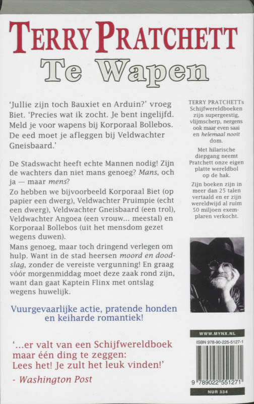 Te wapen / Schijfwereld / 15 achterkant