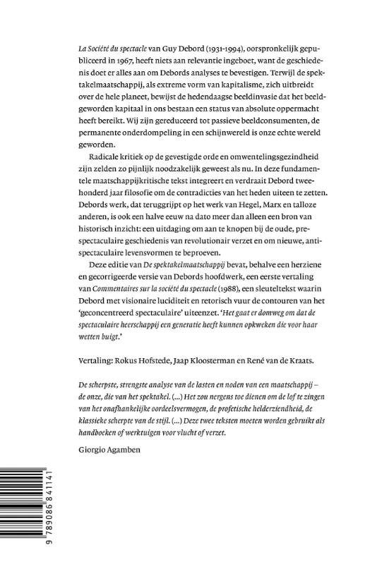 De spektakelmaatschappij & commentaar op de spektakelmaatschappij achterkant