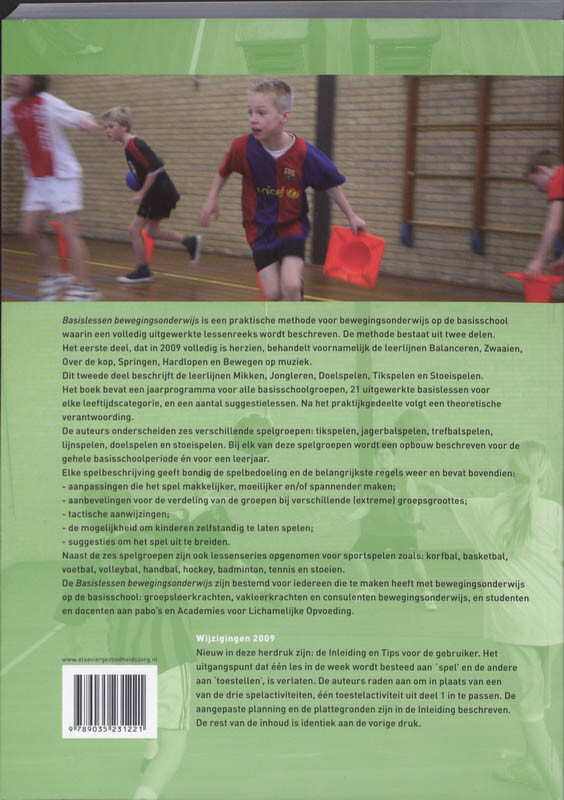 Basislessen bewegingsonderwijs 2 Spel achterkant