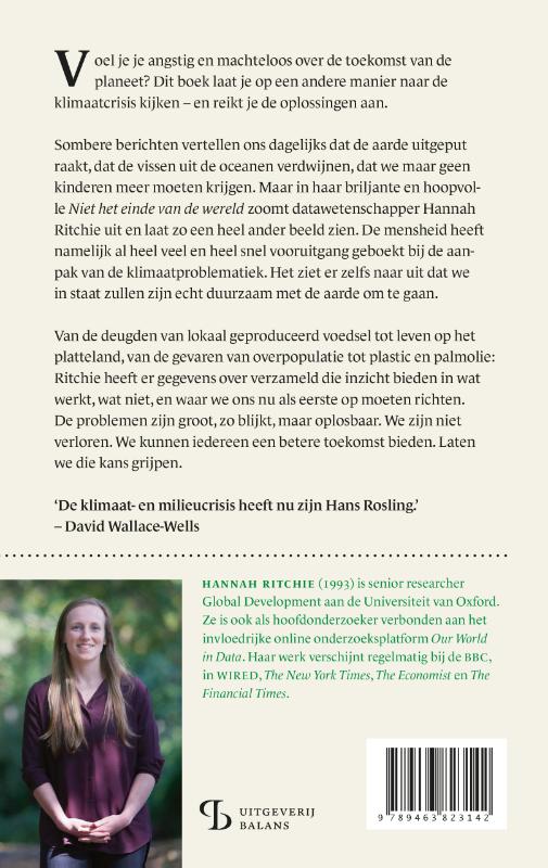 Niet het einde van de wereld achterkant