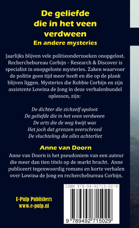 De geliefde die in het veen verdween achterkant