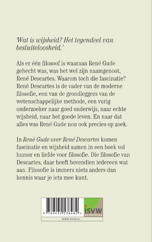 René Gude over René Descartes achterkant