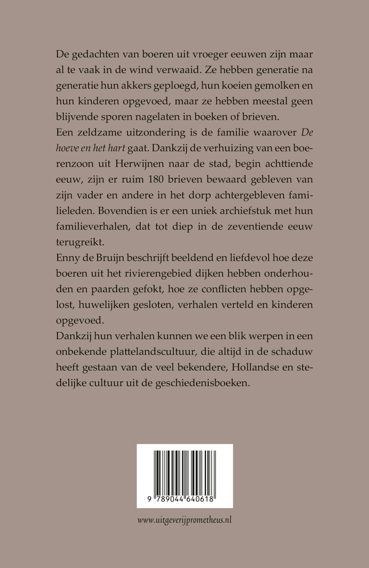 De hoeve en het hart achterkant