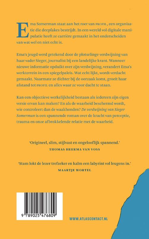 De verdwijning van Sieger Somerman achterkant