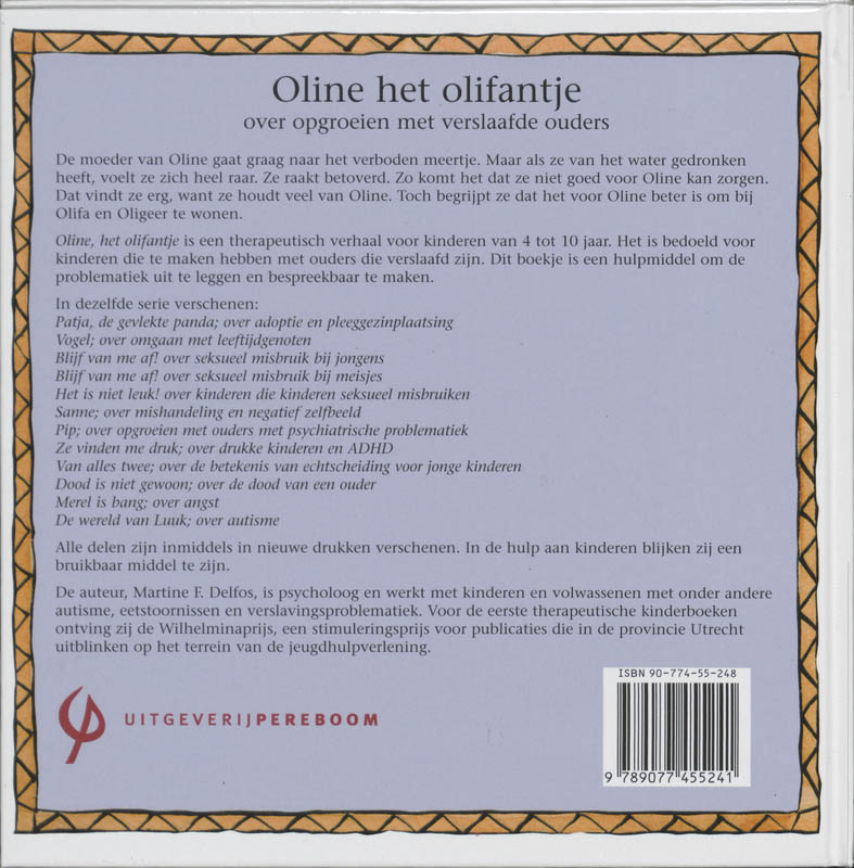 Oline, het olifantje / Therapeutische kinderverhalen achterkant