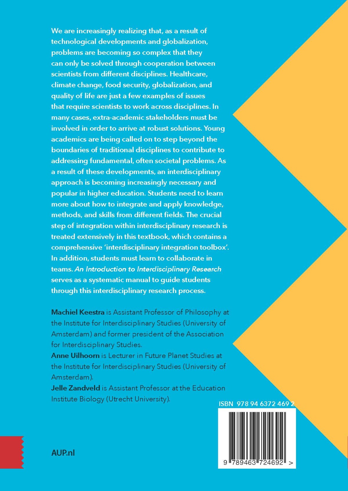 An Introduction to Interdisciplinary Research / Perspectives on Interdisciplinarity achterkant