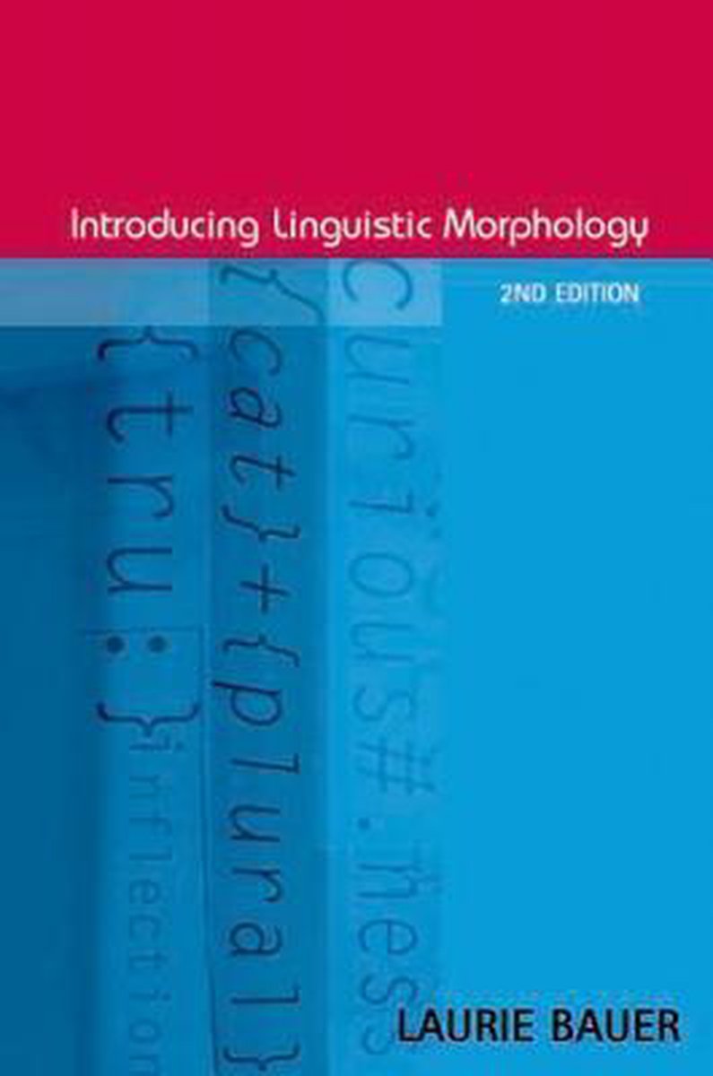 Introducing Linguistic Morphology