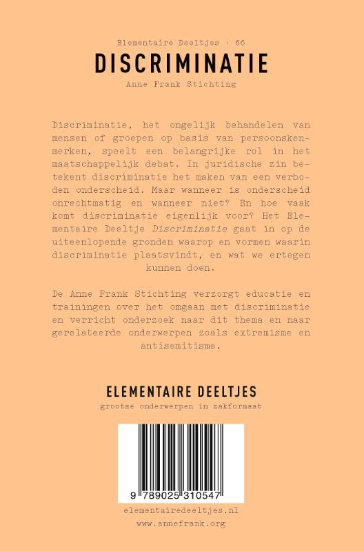 Discriminatie / Elementaire Deeltjes / 66 Discriminatie / Elementaire Deeltjes / 66 achterkant