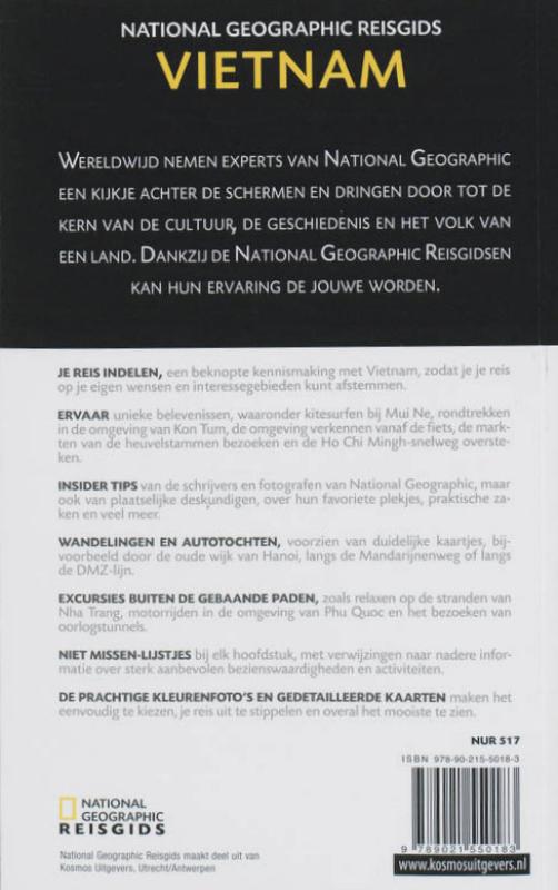 National Geographic - National Geographic reisgids Vietnam achterkant