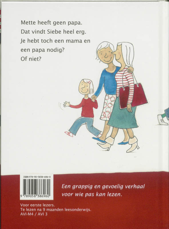 Siebe wil een papa kopen achterkant