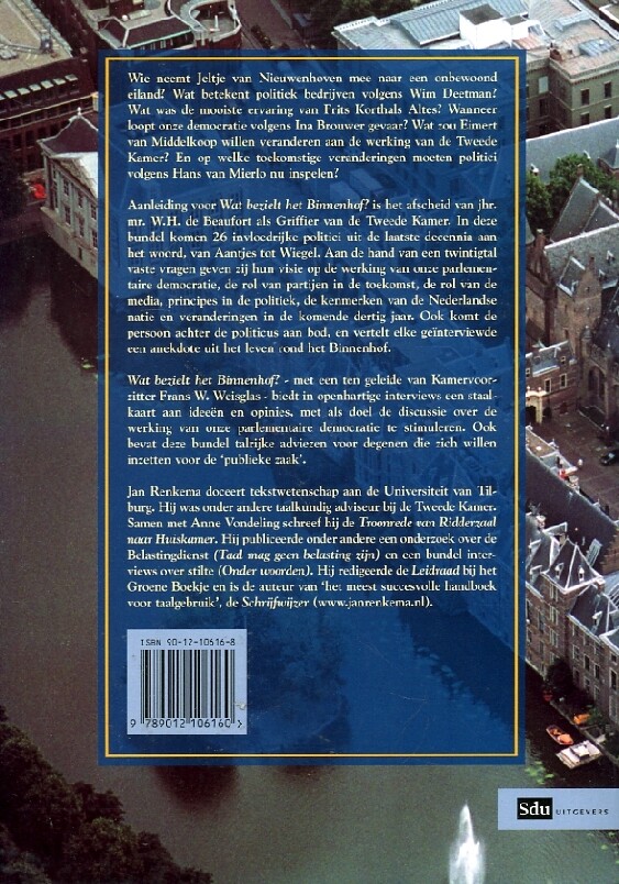 Wat bezielt het Binnenhof ? achterkant