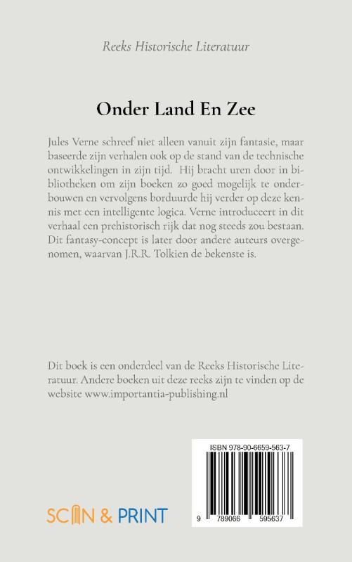 Onder land en zee achterkant