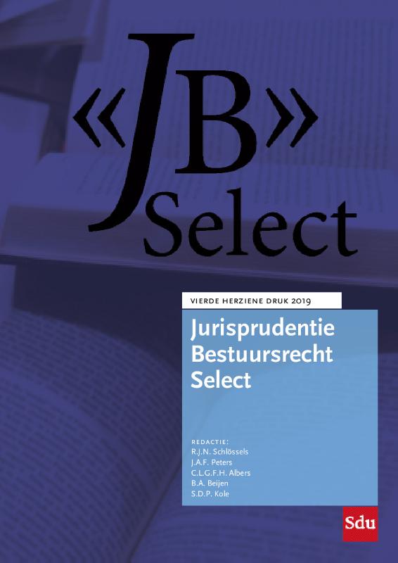 boekenbalie_9789012404068_cover Jurisprudentie Bestuursrecht Select 2019 / 2019