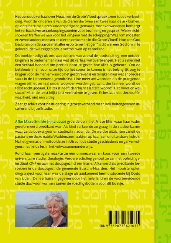 Noach, en de grote vloed. achterkant