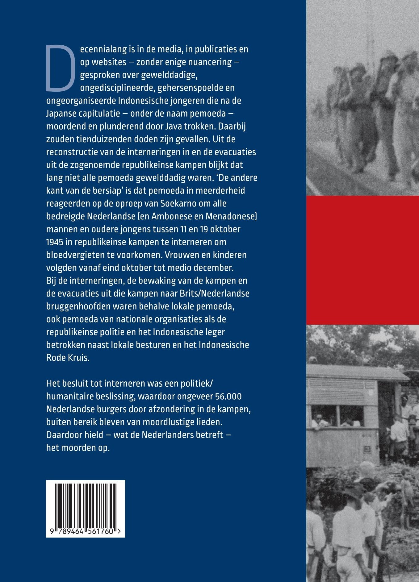 De andere kant van de bersiap achterkant