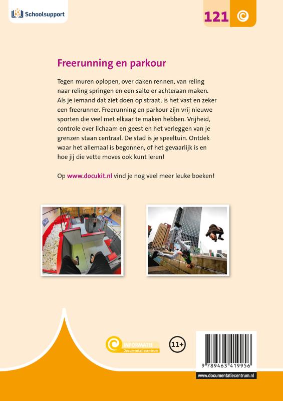 Freerunning en parkour / Informatie achterkant