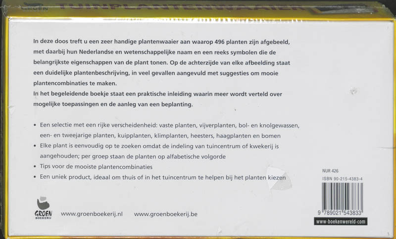 Tuinplantenwaaier achterkant