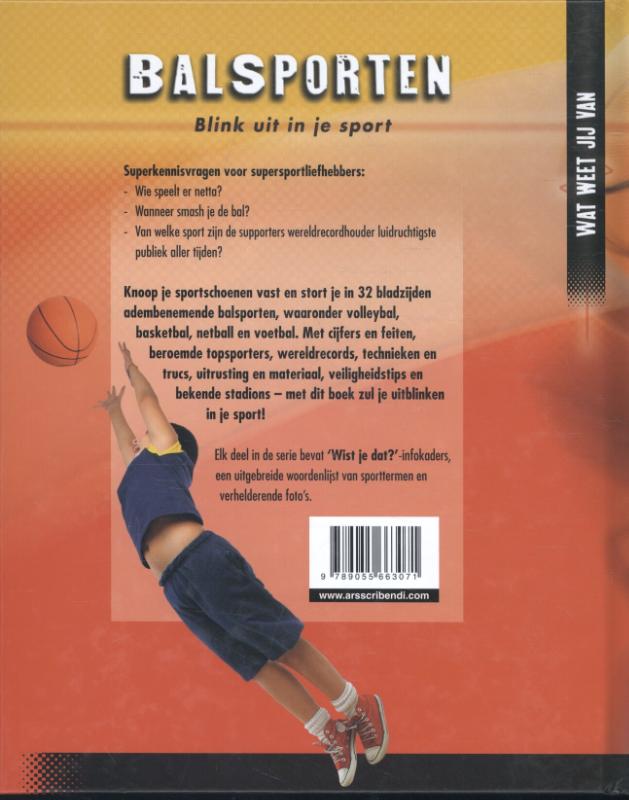 Bal sporten - Wat weet jij van (9-12 jaar) / Wat weet jij van achterkant