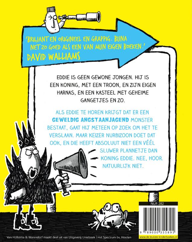 Koning Eddie 2 -   Koning Eddie en het machtige monster achterkant