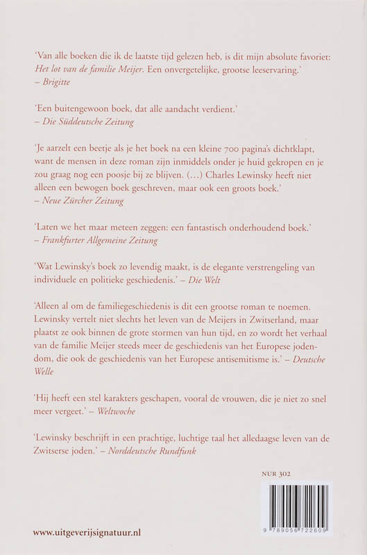 Het lot van de familie Meijer Het lot van de familie Meijer achterkant