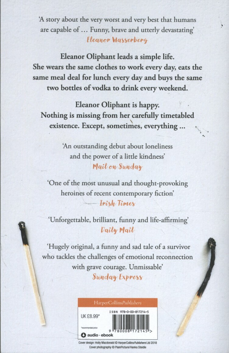 Eleanor Oliphant is completely fine achterkant