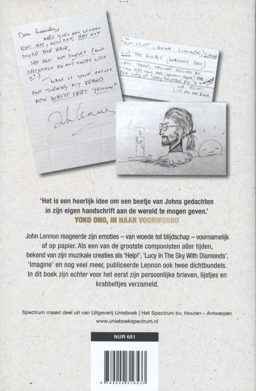 Lennons brieven achterkant
