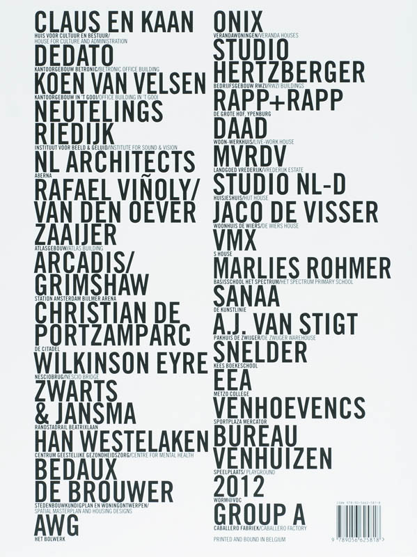 Architectuur in Nederland Jaarboek 2006/07 achterkant