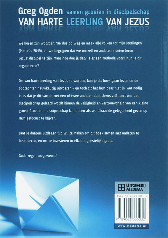 Van harte leerling van Jezus / Telos achterkant