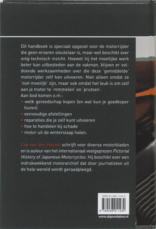 Handboek Motoronderhoud achterkant