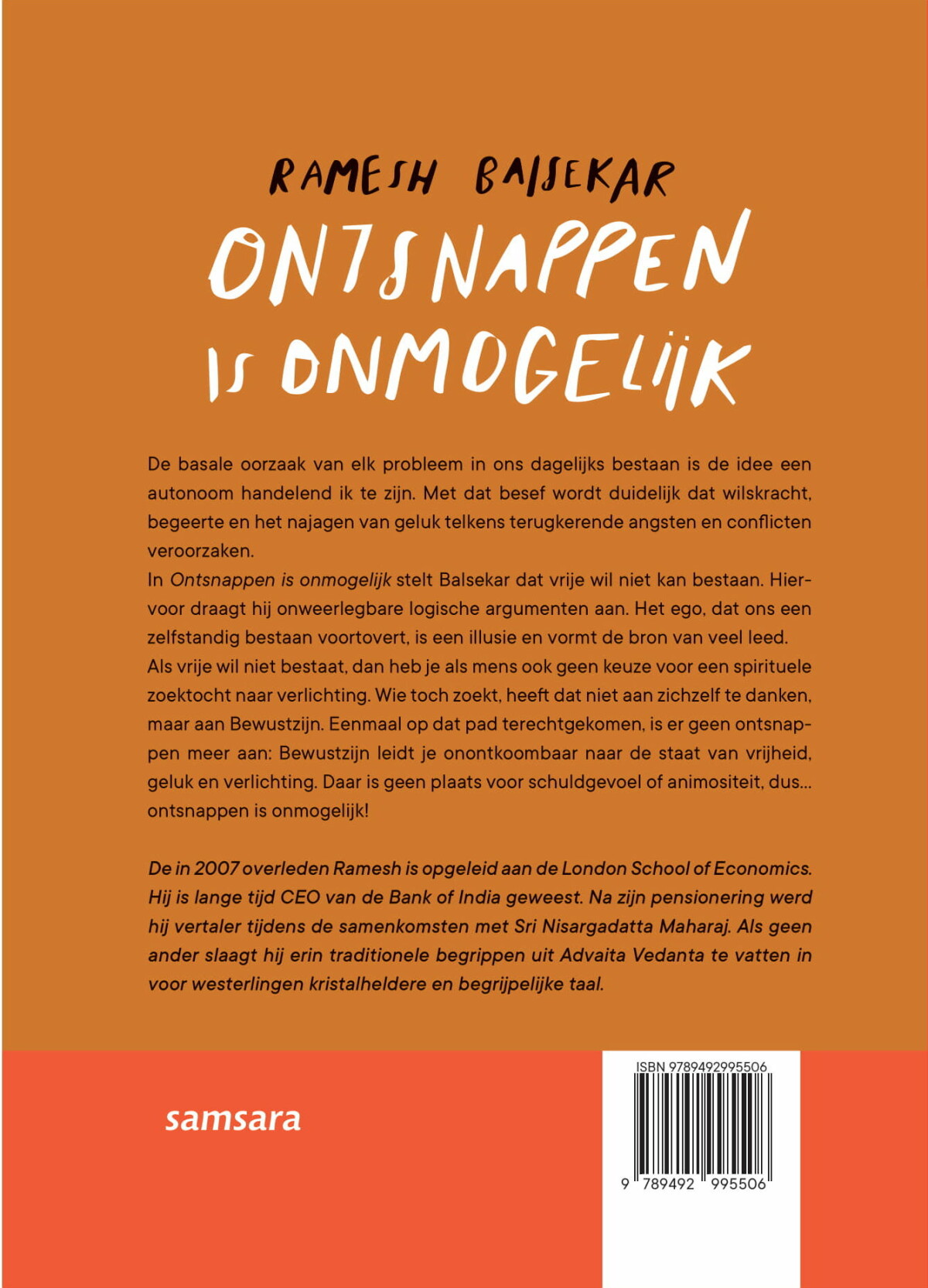 Ontsnappen is onmogelijk achterkant