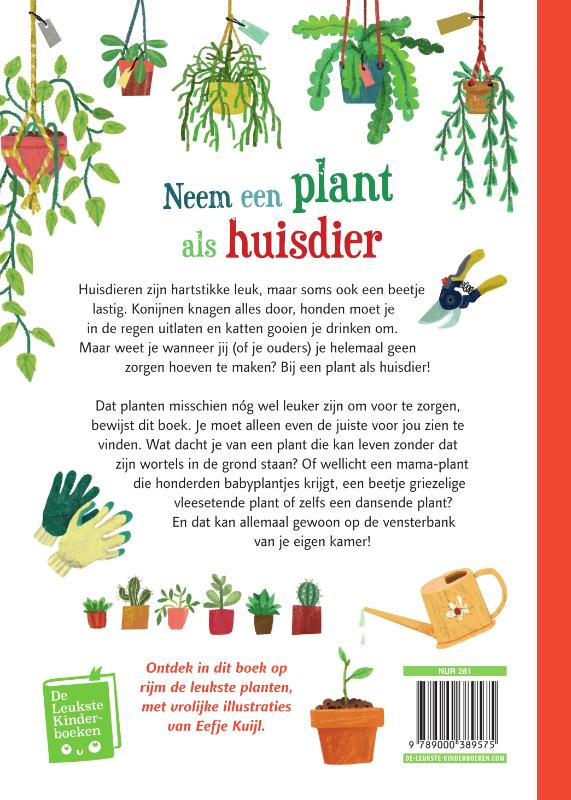 Neem een plant als huisdier achterkant