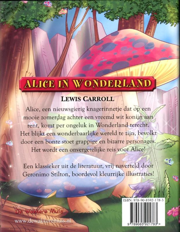 Klassieker-Alice In Wonderland achterkant