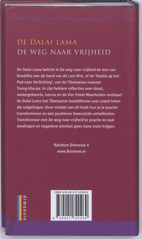 De weg naar vrijheid / Rainbow Dimensie / 6 achterkant