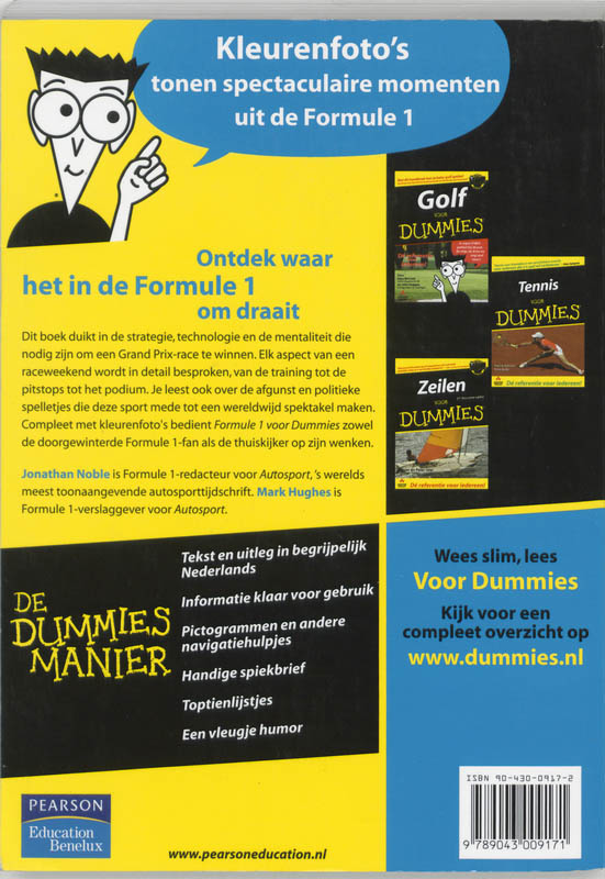 Formule 1 voor Dummies / Voor Dummies achterkant