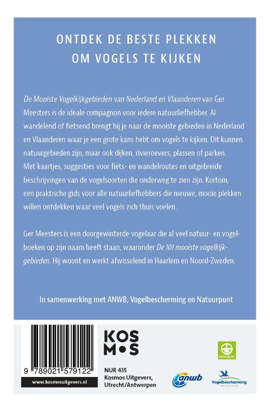 De mooiste vogelkijkgebieden van Nederland en Vlaanderen achterkant