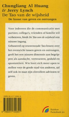 De tao van de wijsheid / Rainbow pocketboeken achterkant