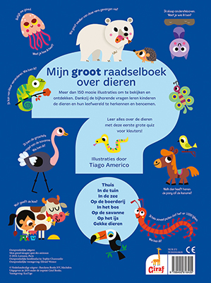 Mijn groot raadselboek over dieren achterkant