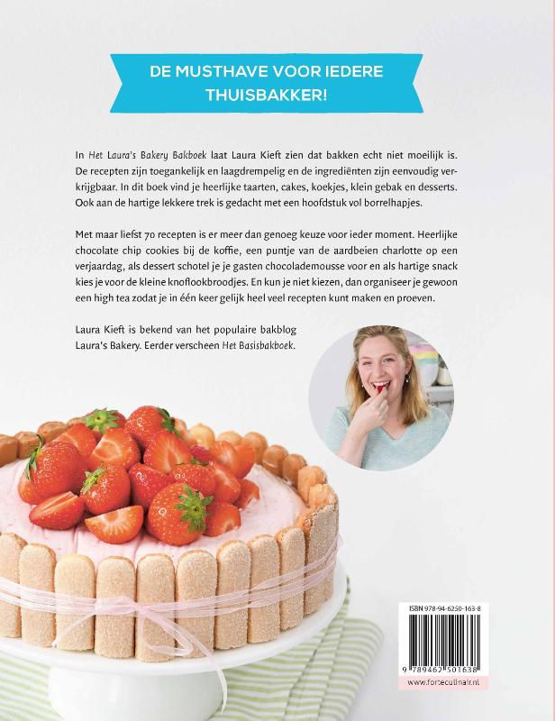 Het Laura’s bakery bakboek achterkant