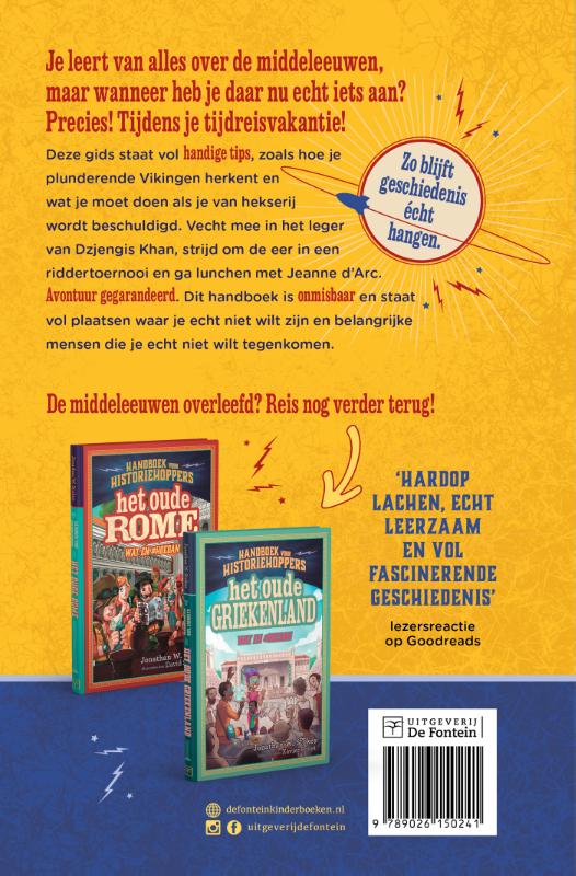 De middeleeuwen / Handboek voor historiehoppers achterkant