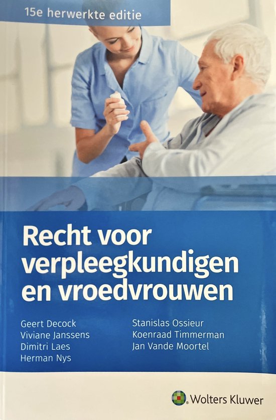 Recht voor verpleegkundigen en vroedvrouwen 2021
