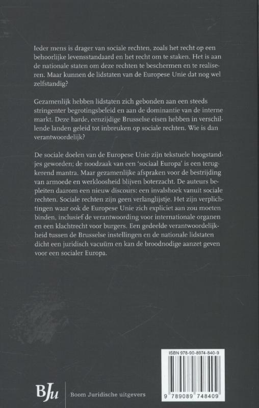 Het sociale gezicht van Europa achterkant