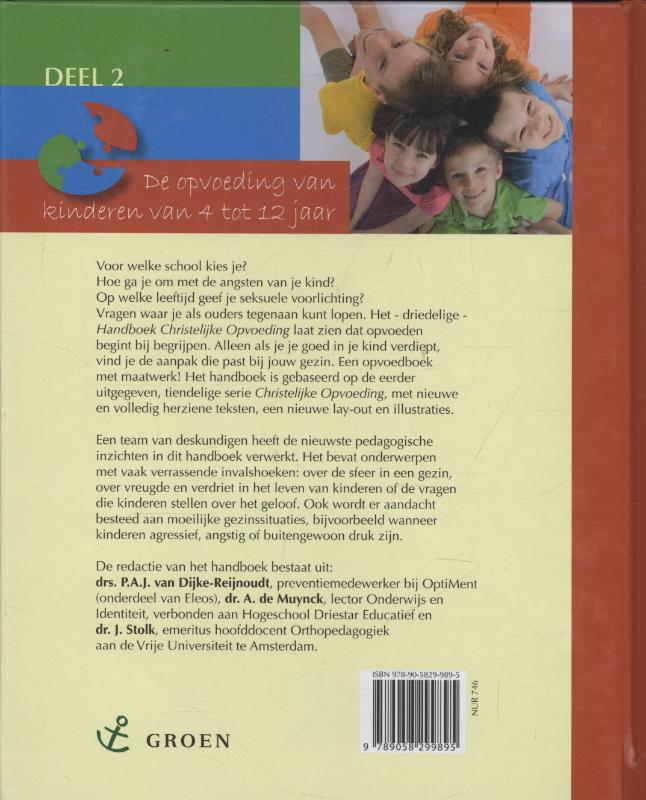 Handboek Christelijke Opvoeding Deel 2: de opvoeding van kinderen van 4 tot 12 jaar achterkant