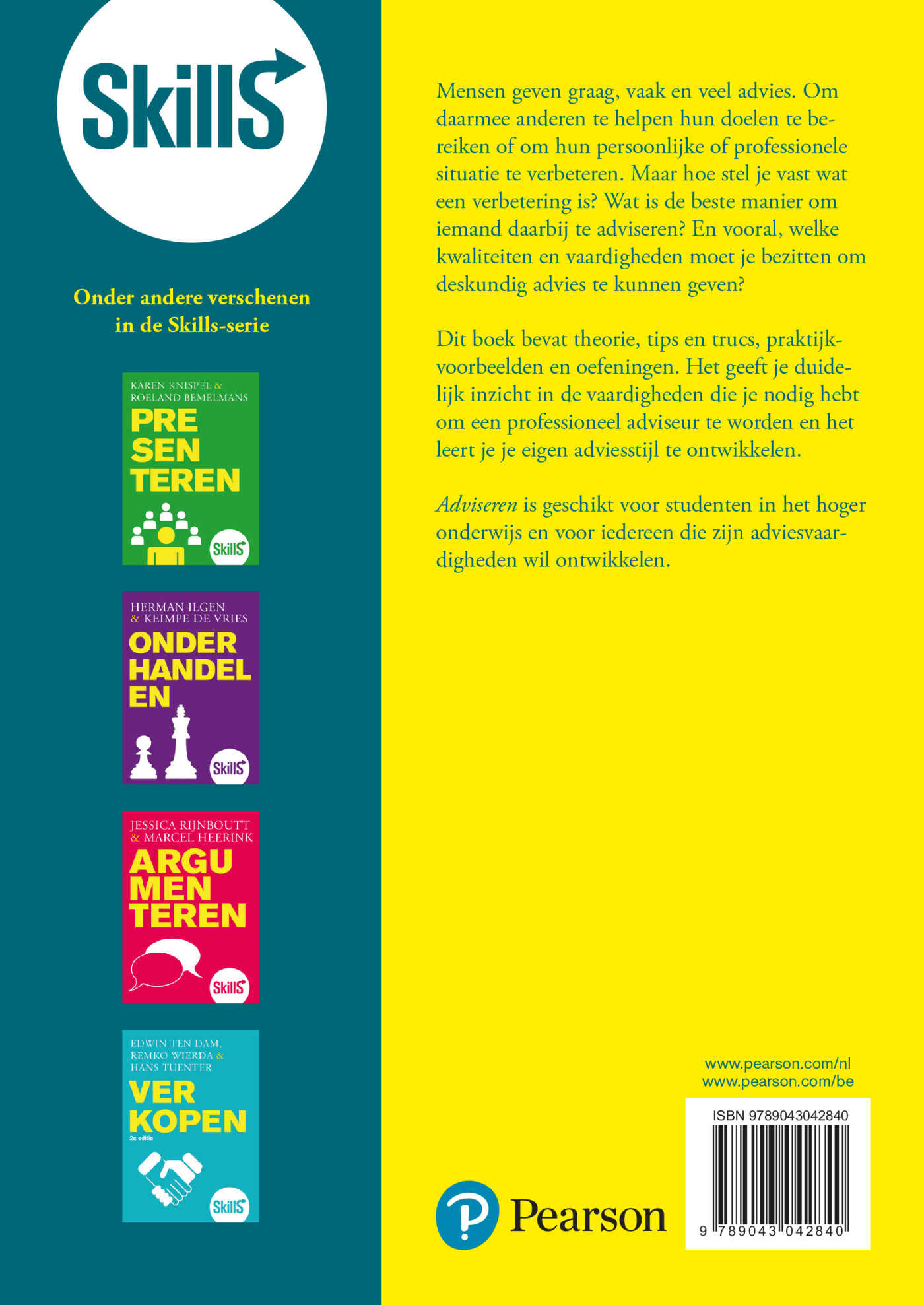 Adviseren / Skills achterkant