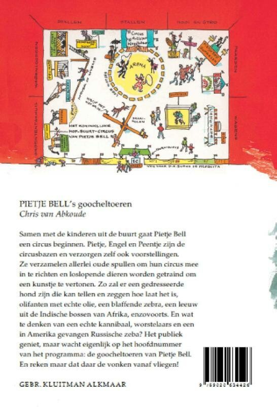 Pietje Bell's goocheltoeren / Pietje Bell serie achterkant