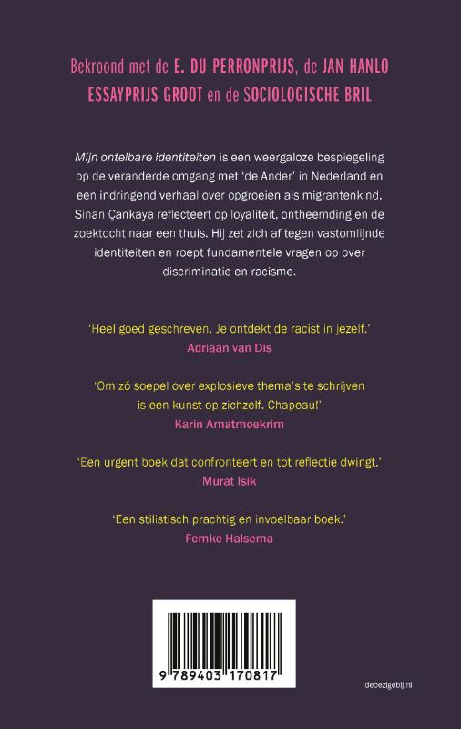 Mijn ontelbare identiteiten achterkant