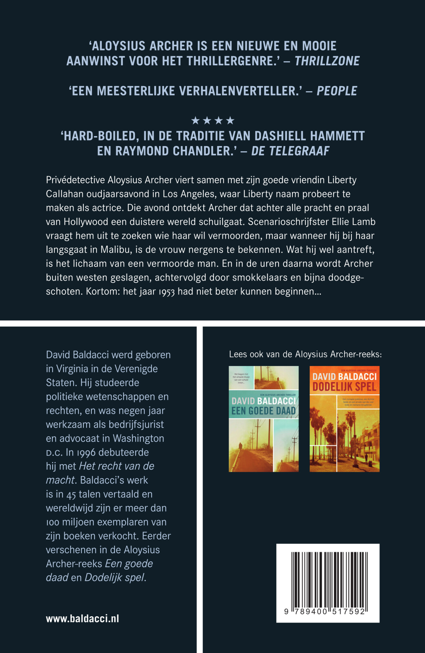 Schaduwstad / Aloysius Archer / 3 achterkant