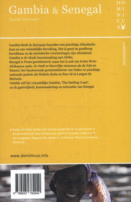 Gambia & Senegal / Dominicus landengids achterkant
