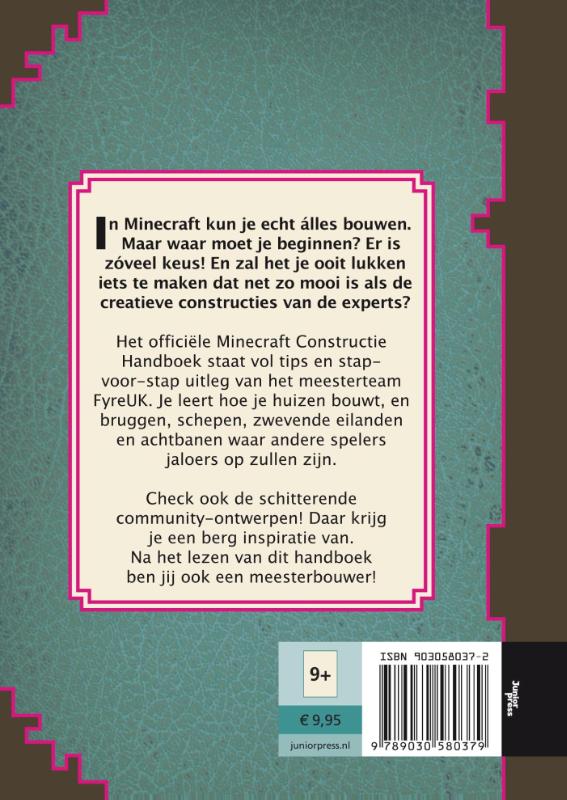Constructie handboek / Minecraft achterkant