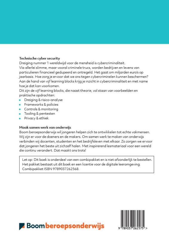 Technische cyber security folio achterkant