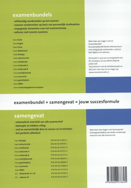 Biologie / Havo / Samengevat achterkant